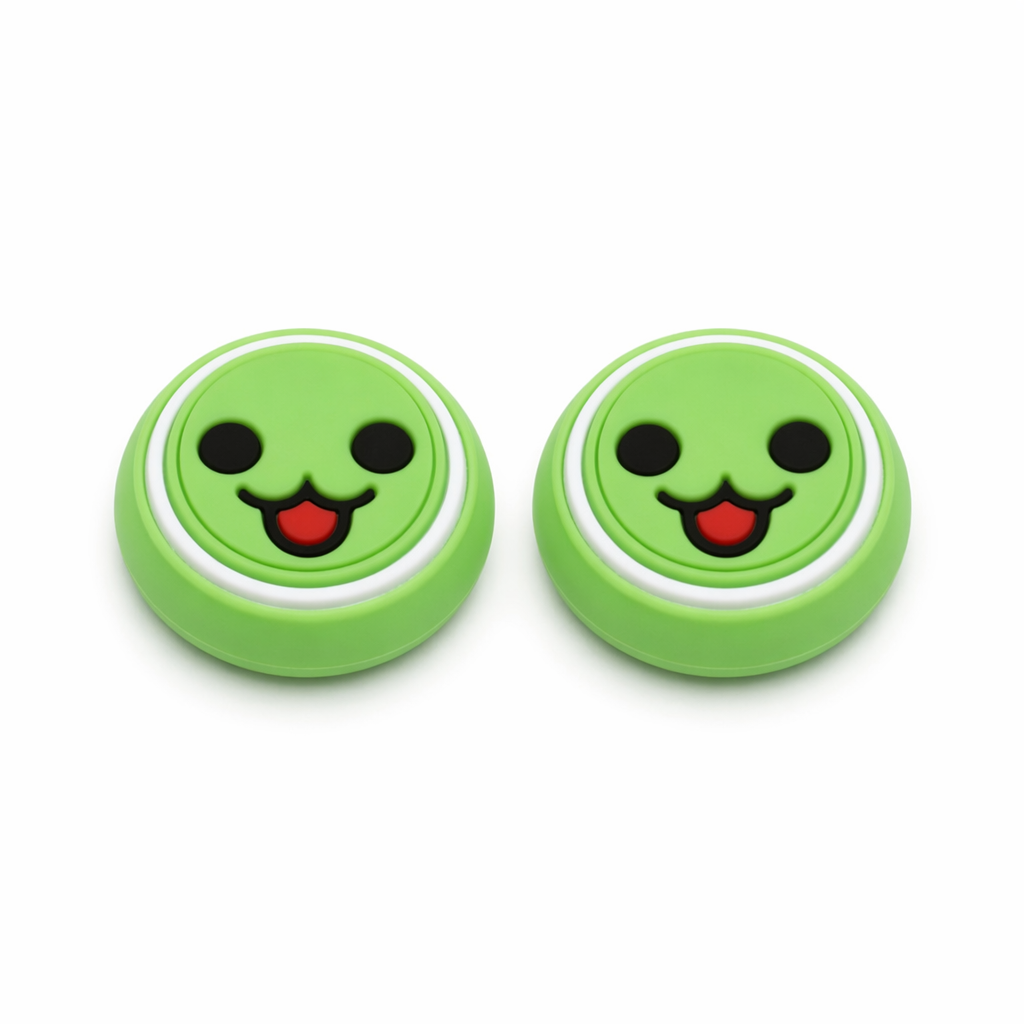 Taiko-inspired Joystick Caps for Gaming Controllers Green