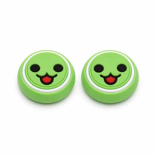 Taiko-inspired Joystick Caps for Gaming Controllers Green
