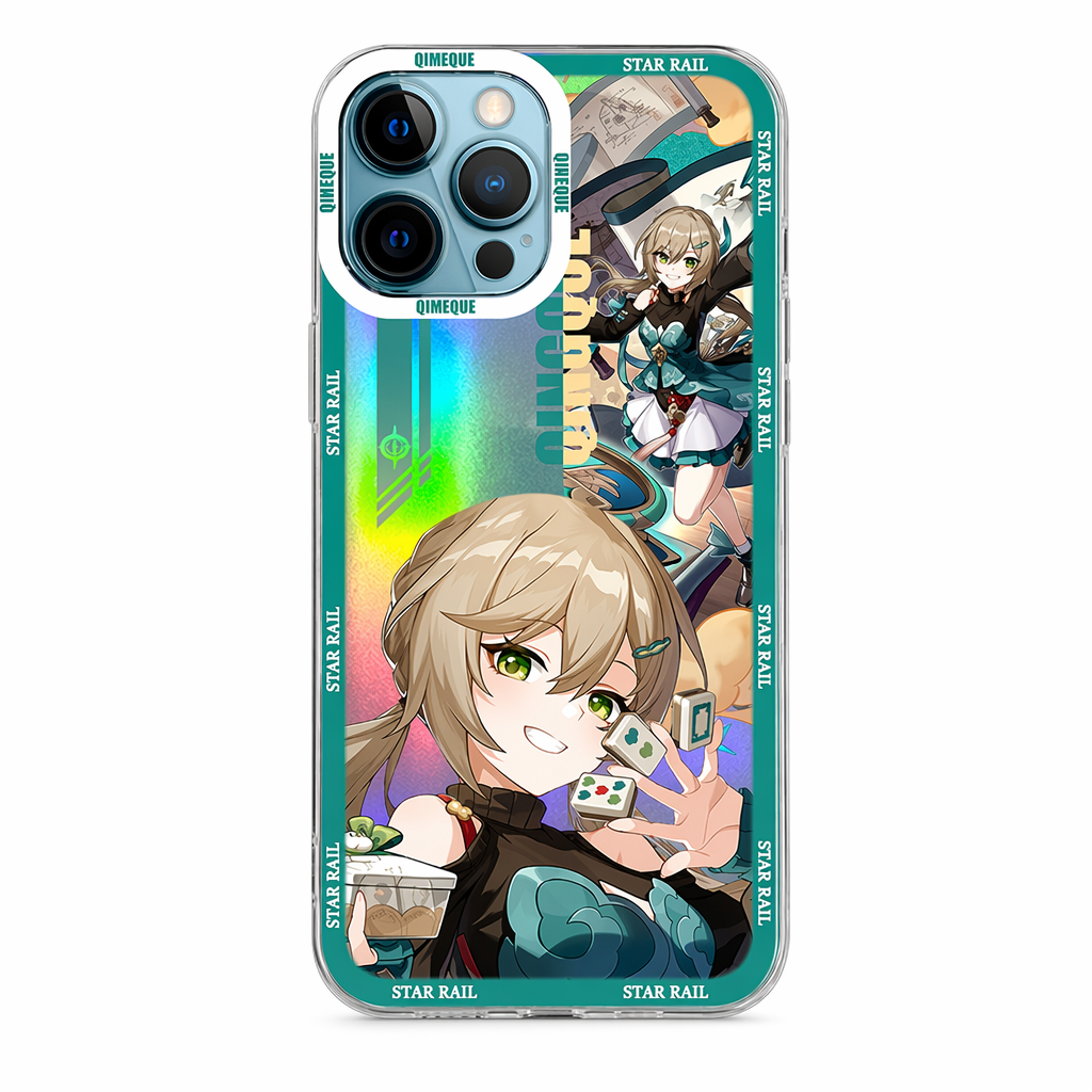 Holographic Honkai Star Rail iPhone Cases Qingque
