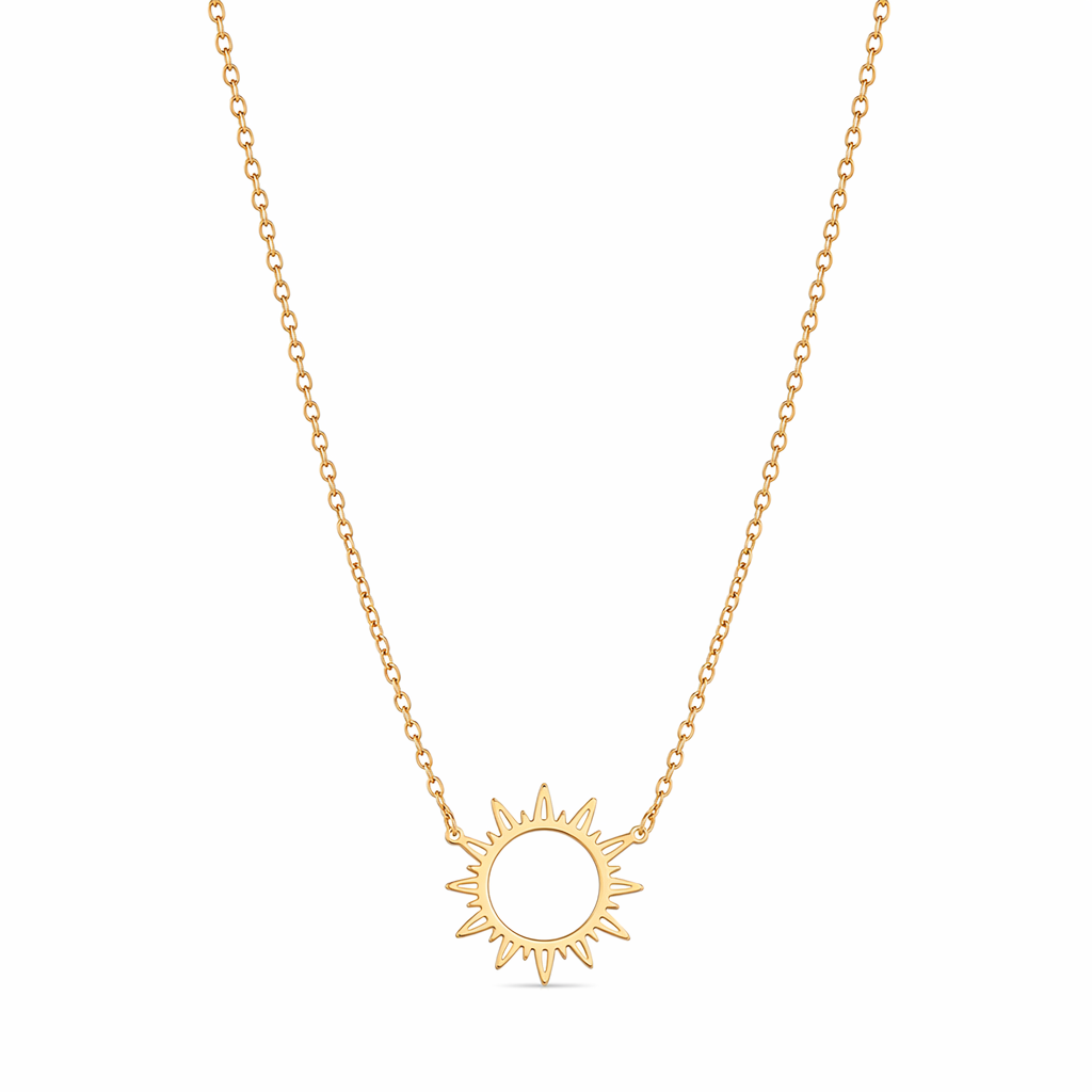 Sunlit Pendant Necklace Gold