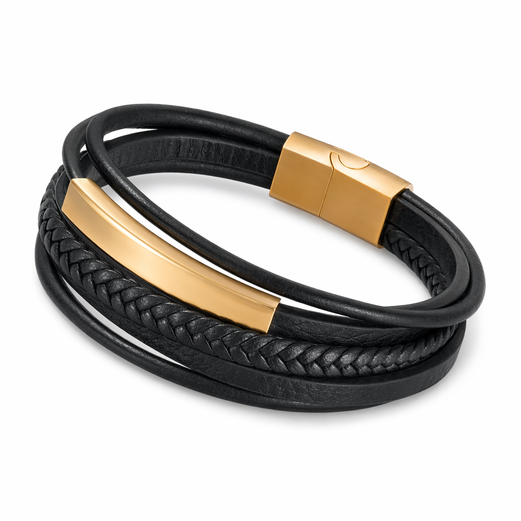 Braided Charm Bracelet Made from Vegan Leather 18