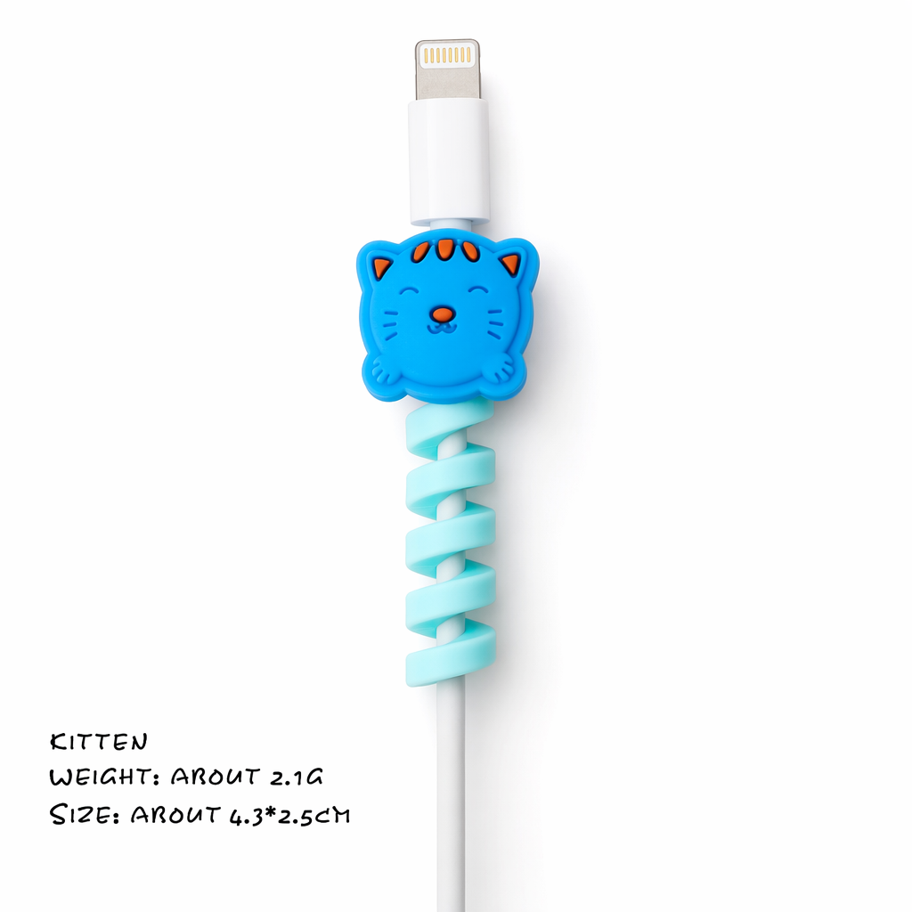 Cartoon Charging Cable Character: Adorable and Functional Kitten