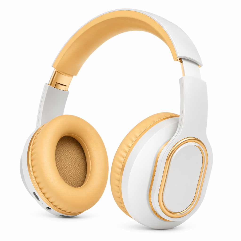 Foldable Bluetooth Headset with Dragon Design Light Gray
