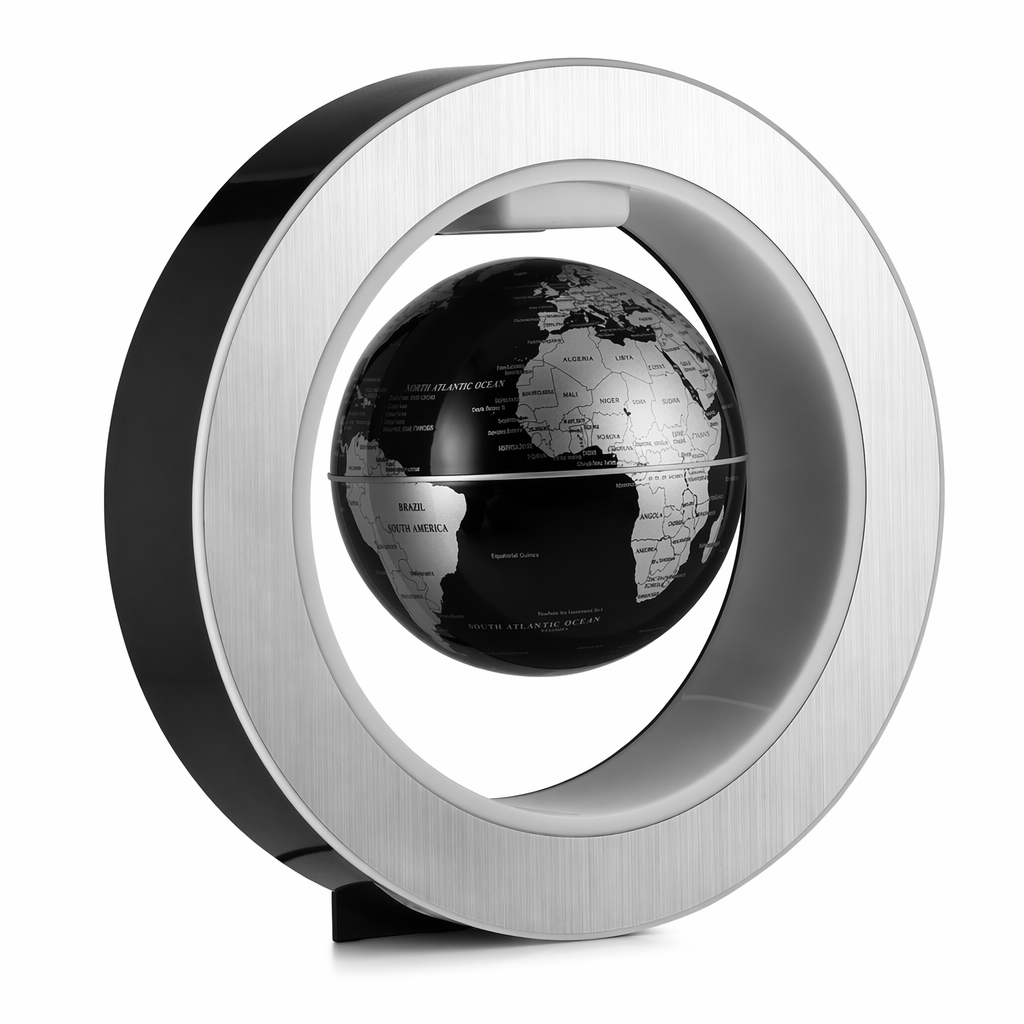 Levitating LED Globe with Magnetic Technology Black