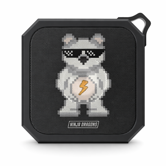 Retro Pixel Waterproof Bluetooth Speaker: Ninja Dragons Edition Default