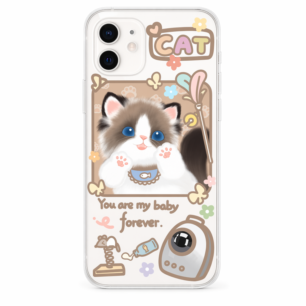 Ragdoll Cat Transparent Phone Case Default Title