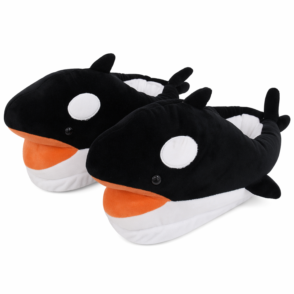 Plush Orca Slippers: Ultimate Comfort and Cuteness Default