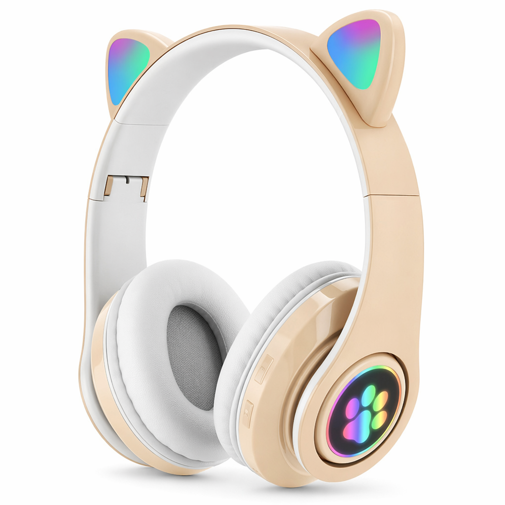 Kitty Bluetooth Headset: Colors, HiFi, Mic Yellow