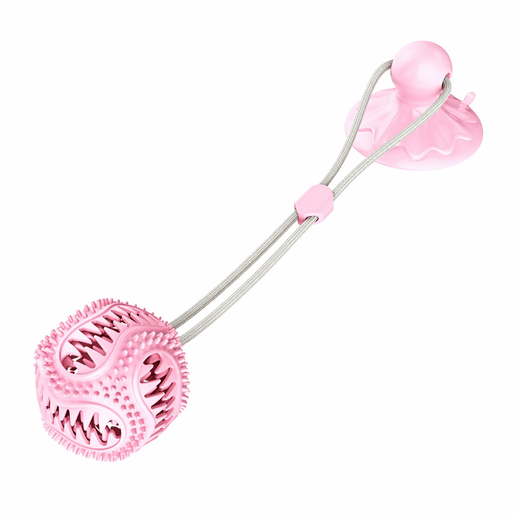 Suction Cup Dog Chew Toy Pink