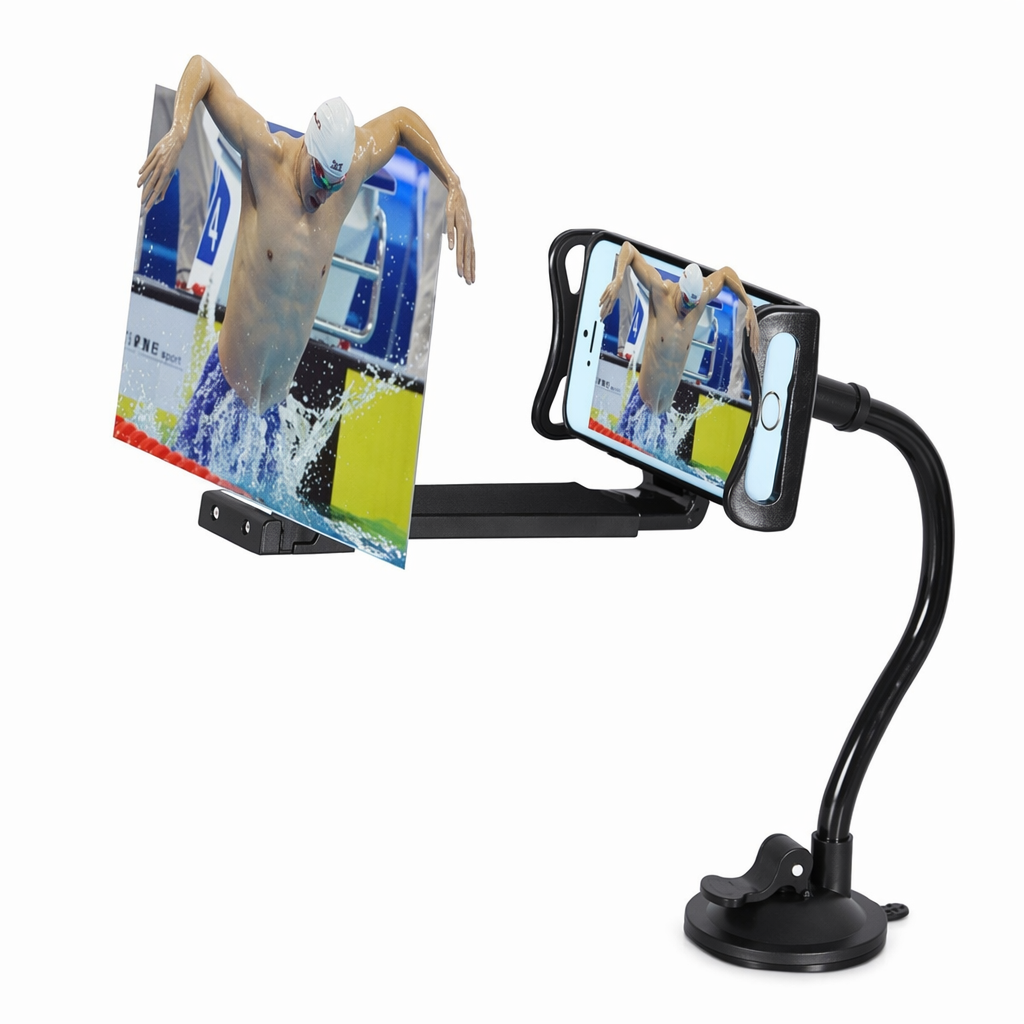 3D Mobile Phone Projection Magnifier - 12" Display with Stand Default