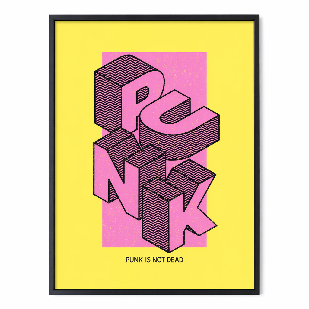 Retro Punk Lives Poster Default