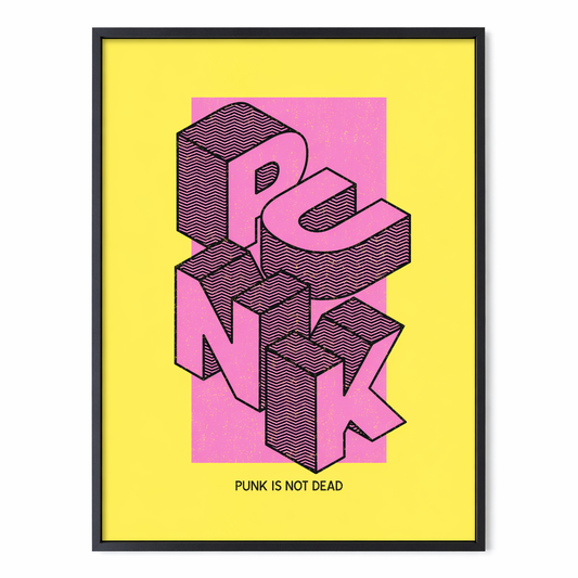 Retro Punk Lives Poster Default