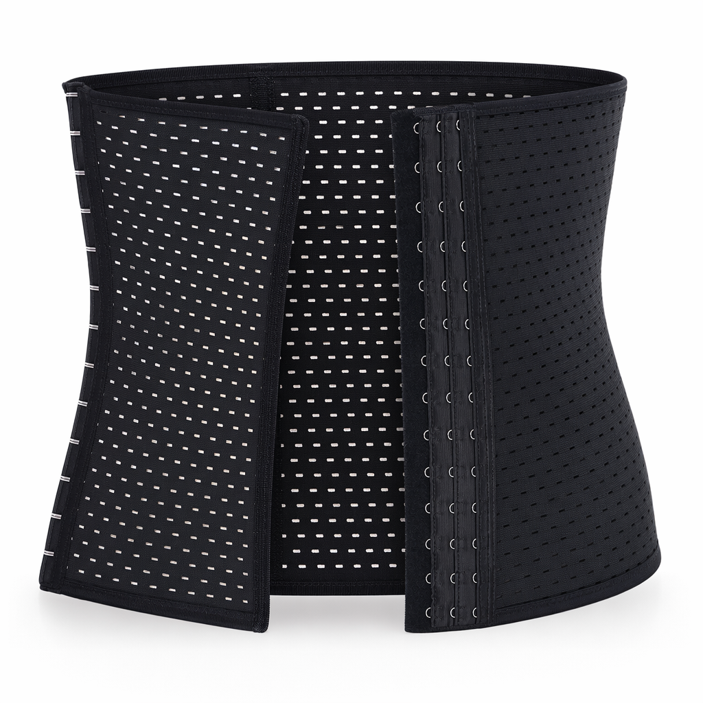 Compression Waist Cincher Shapewear for Women - Enhance Your Figure with this Girdle Corset Black
