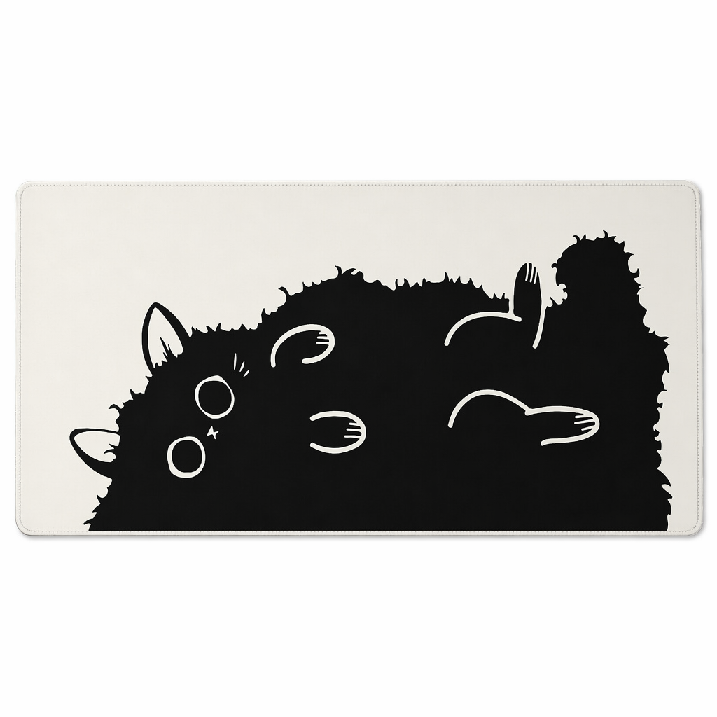 Cat Large Mouse Mat for Gamers A