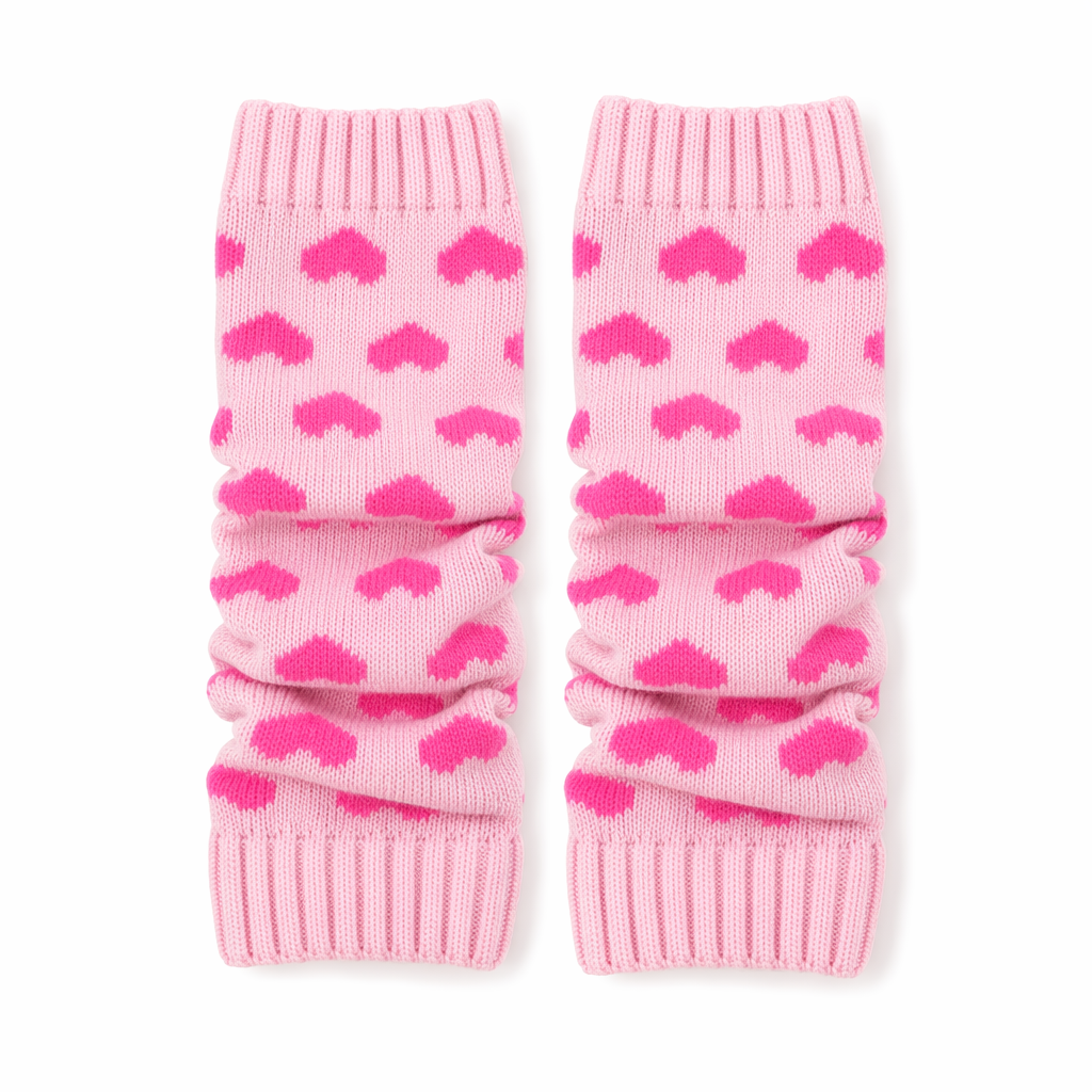 Feminine Leg Cozies Pink Heart
