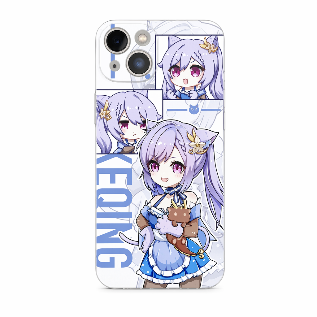 Genshin Impact Animal Ear Phone Cases Keqing