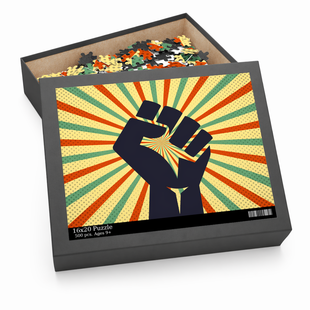 500-Piece Hand Jigsaw Puzzle with a Retro Theme Default