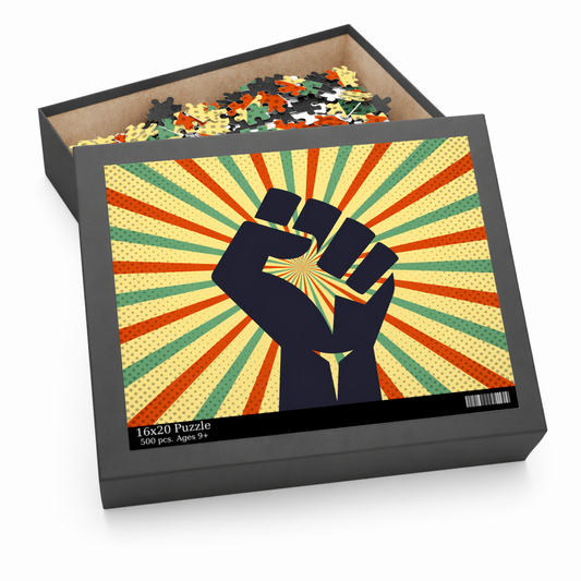 500-Piece Hand Jigsaw Puzzle with a Retro Theme Default