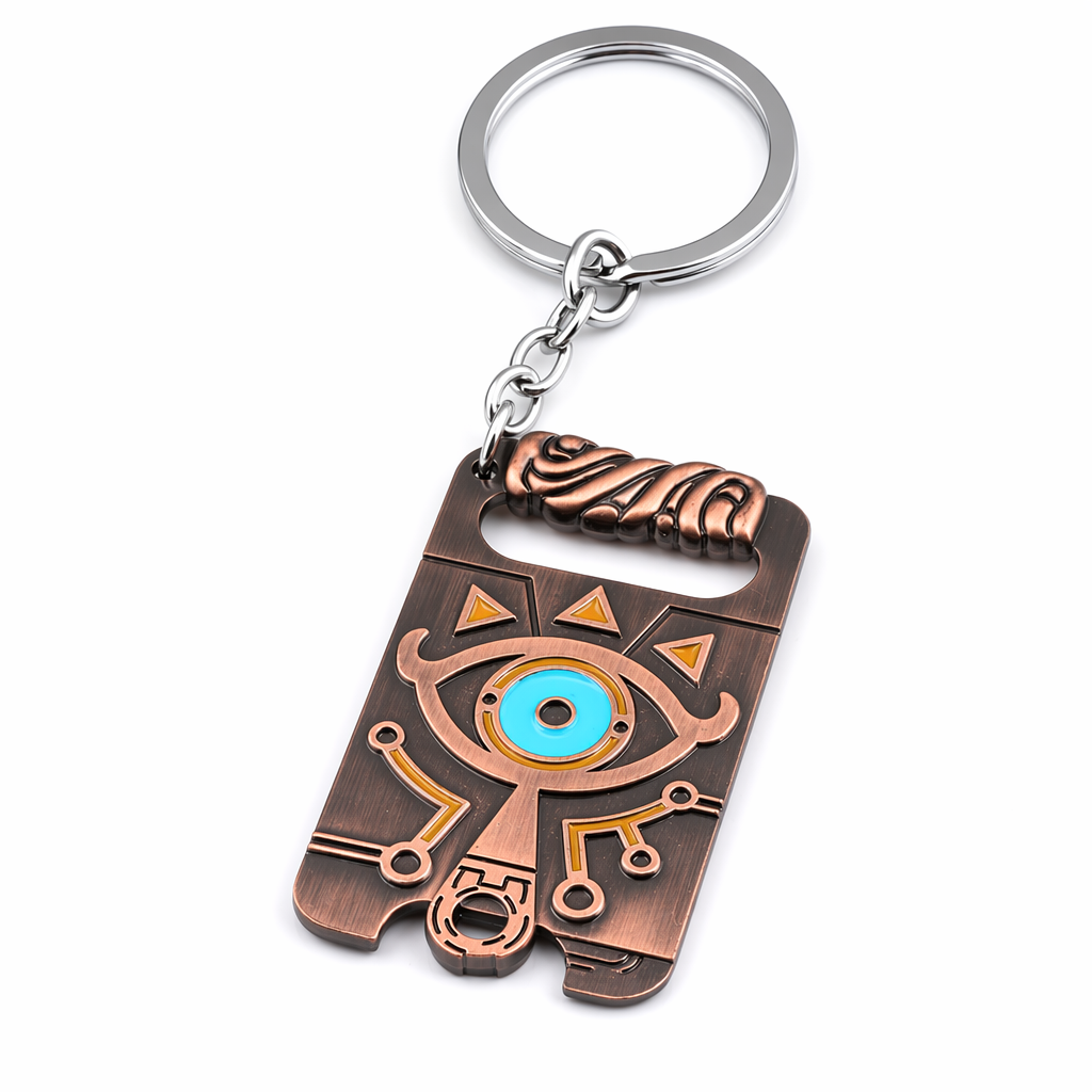 Zelda Sheikah Slate Keychain: Portable Adventure Symbol Default