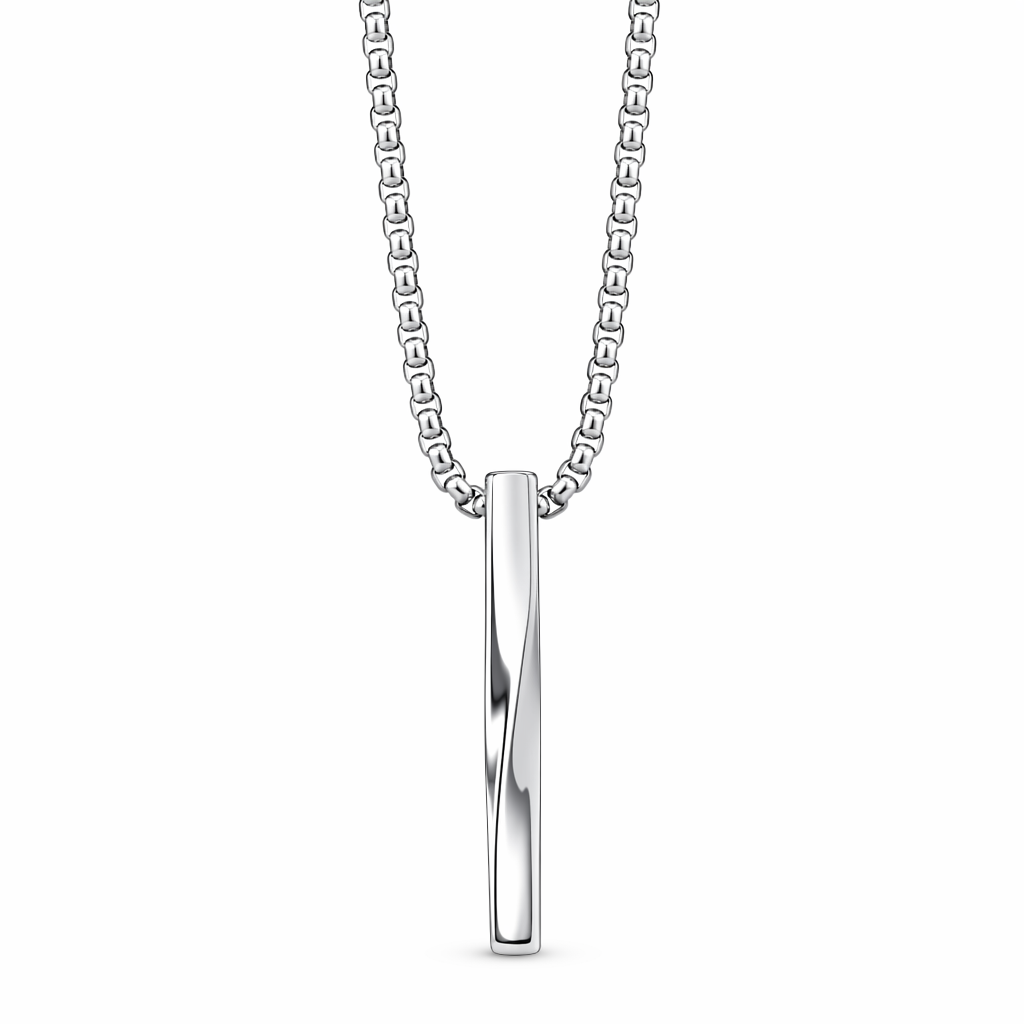 Twisted Stainless Steel Necklace Bar Default