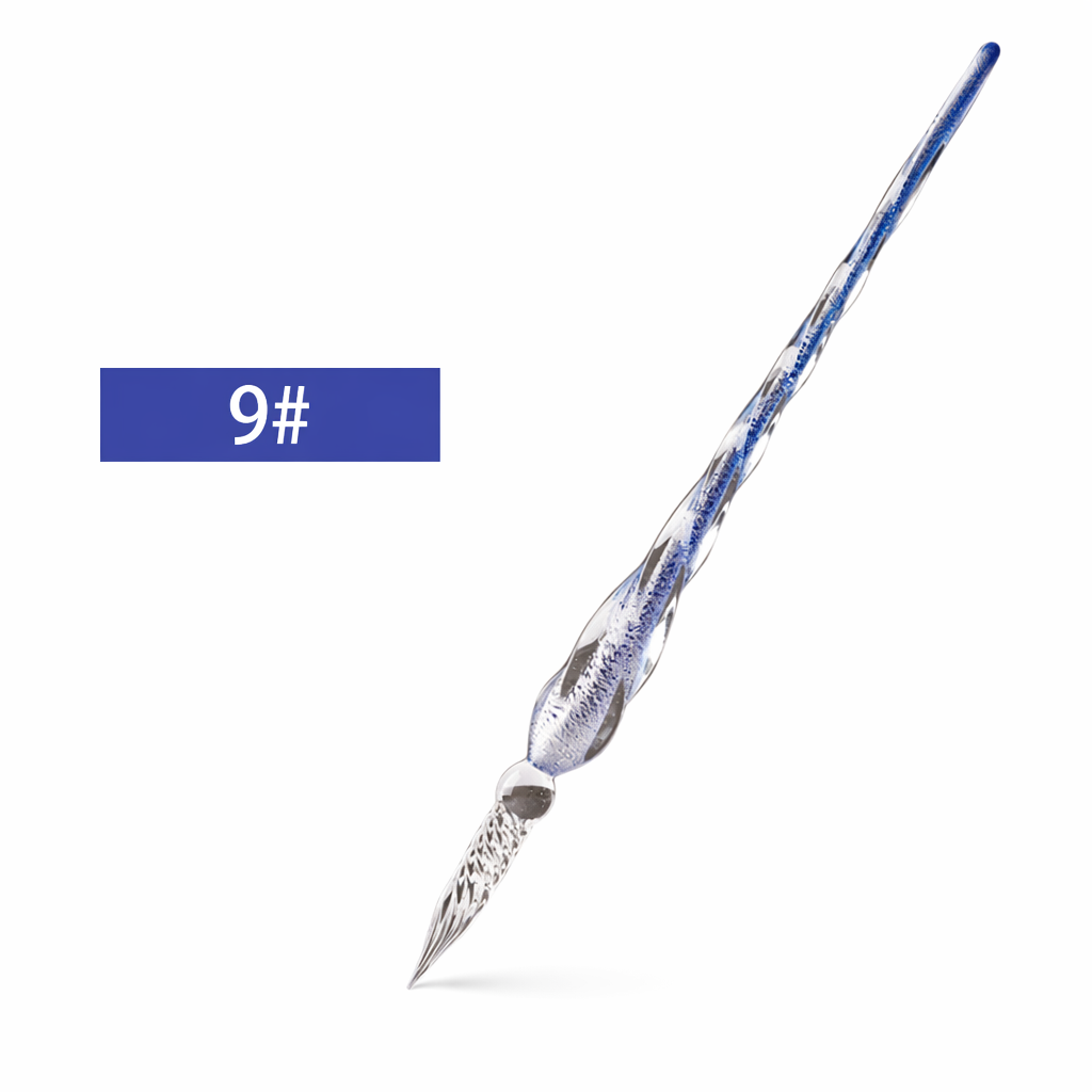 Glass Dip Pen for Calligraphy Writing Navy