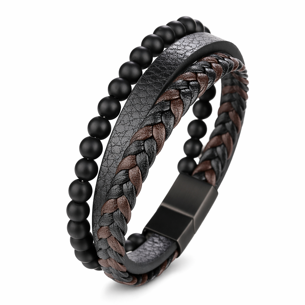 Braided Charm Bracelet Made from Vegan Leather 21