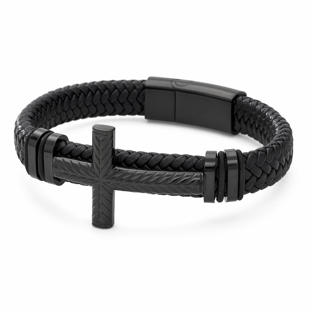 Braided Charm Bracelet Made from Vegan Leather 19
