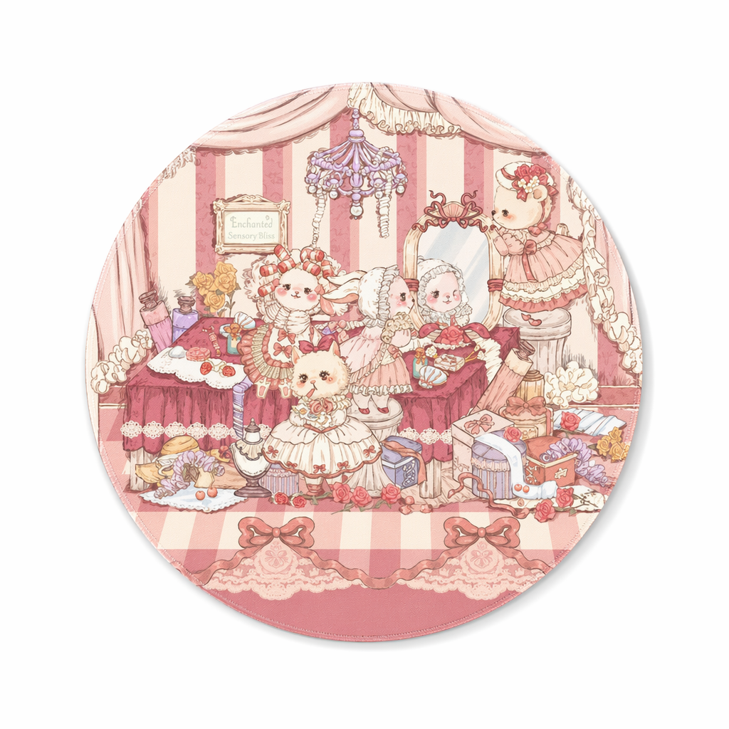 Aesthetic Animal Mouse Pad: Enchanted Sensory Bliss B