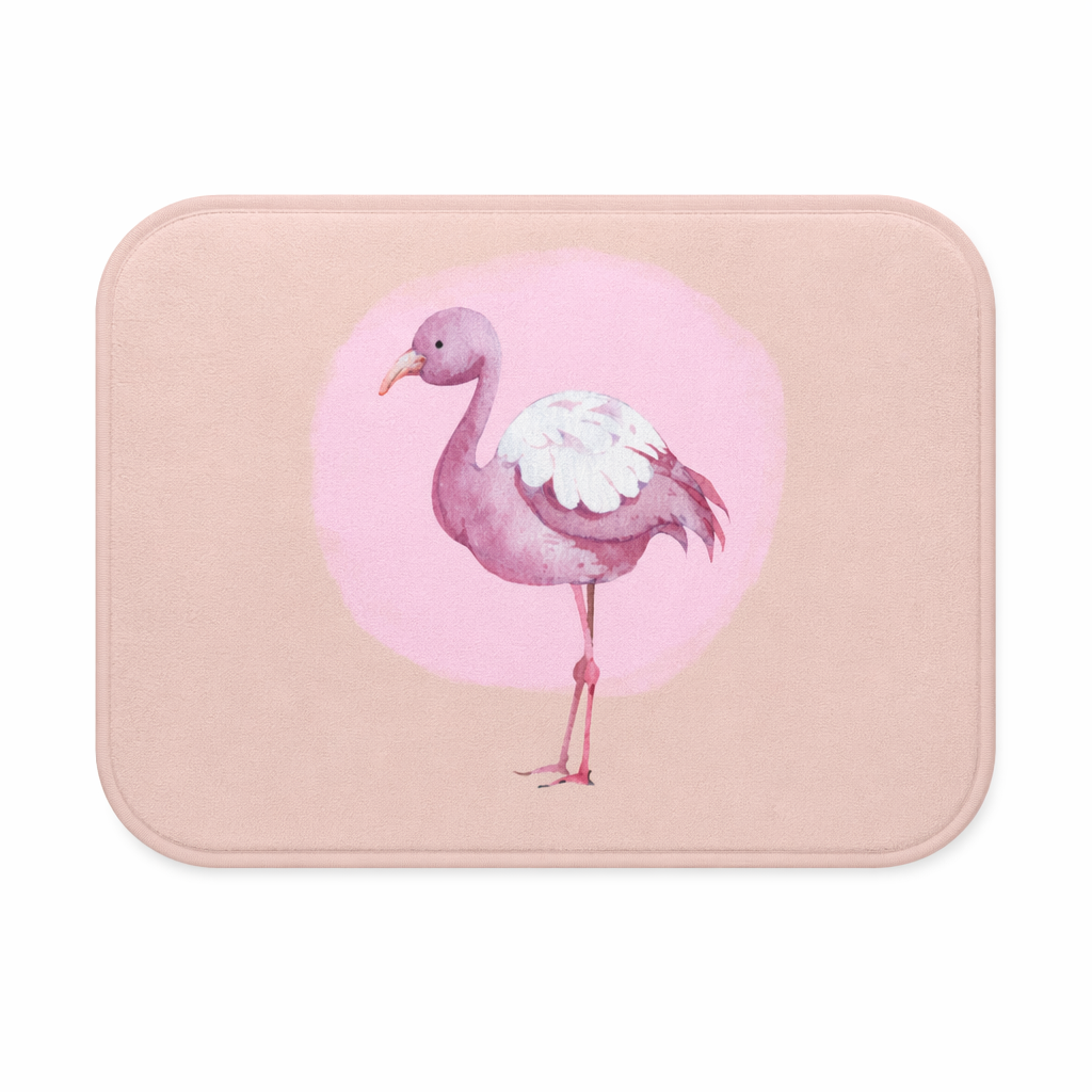 Flamingo Pink Bath Rug Default