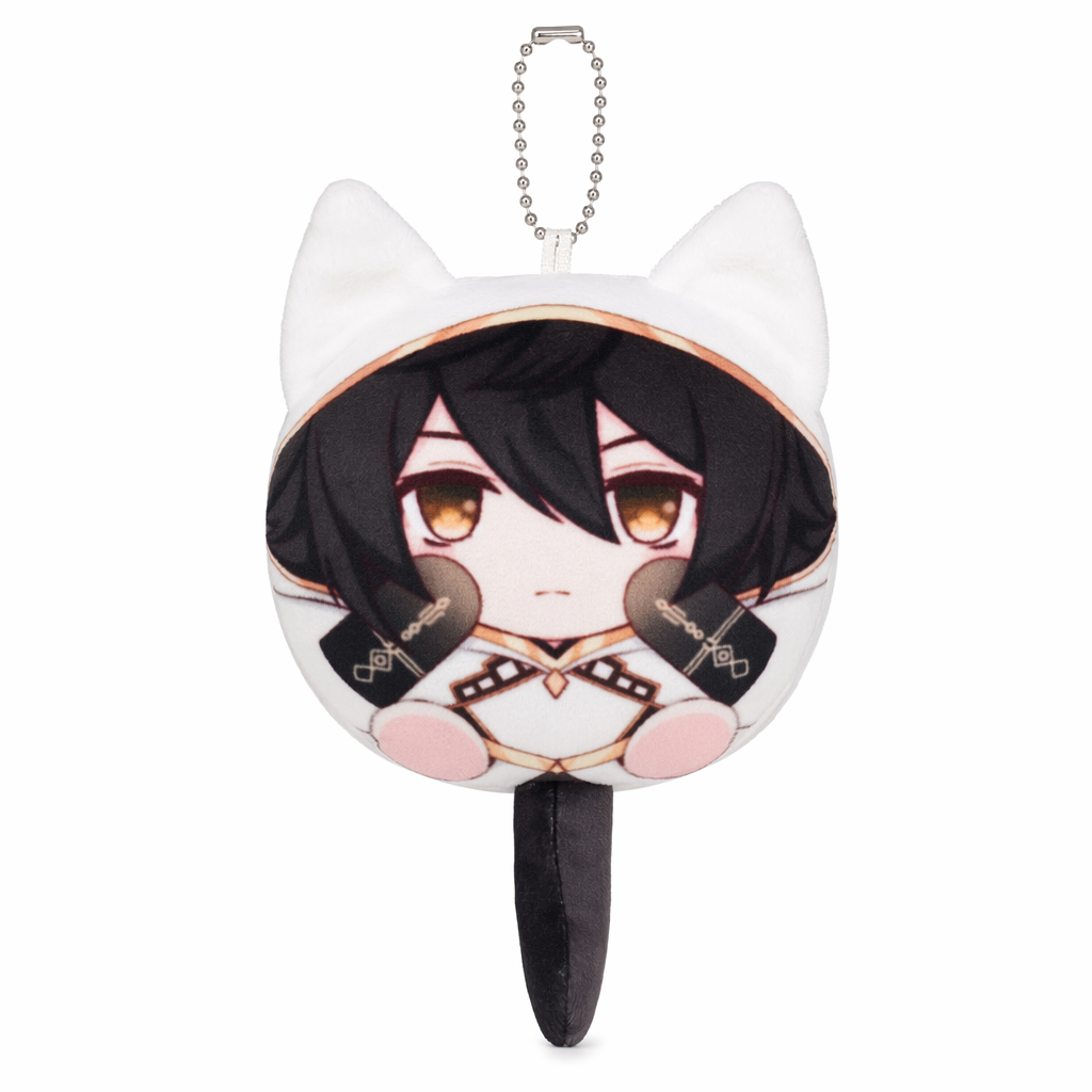 Cute Genshin Impact Plush Keychains Zhongli