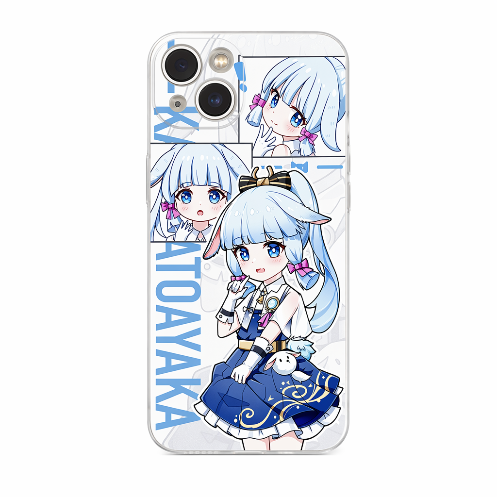 Genshin Impact Animal Ear Phone Cases Kamisato Ayaka