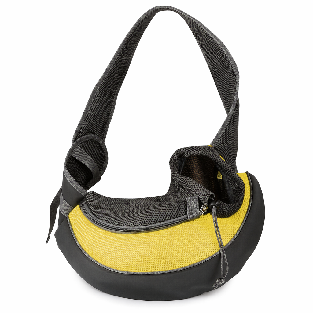 Travel Shoulder Bag for Small Dogs or Cats Yellow