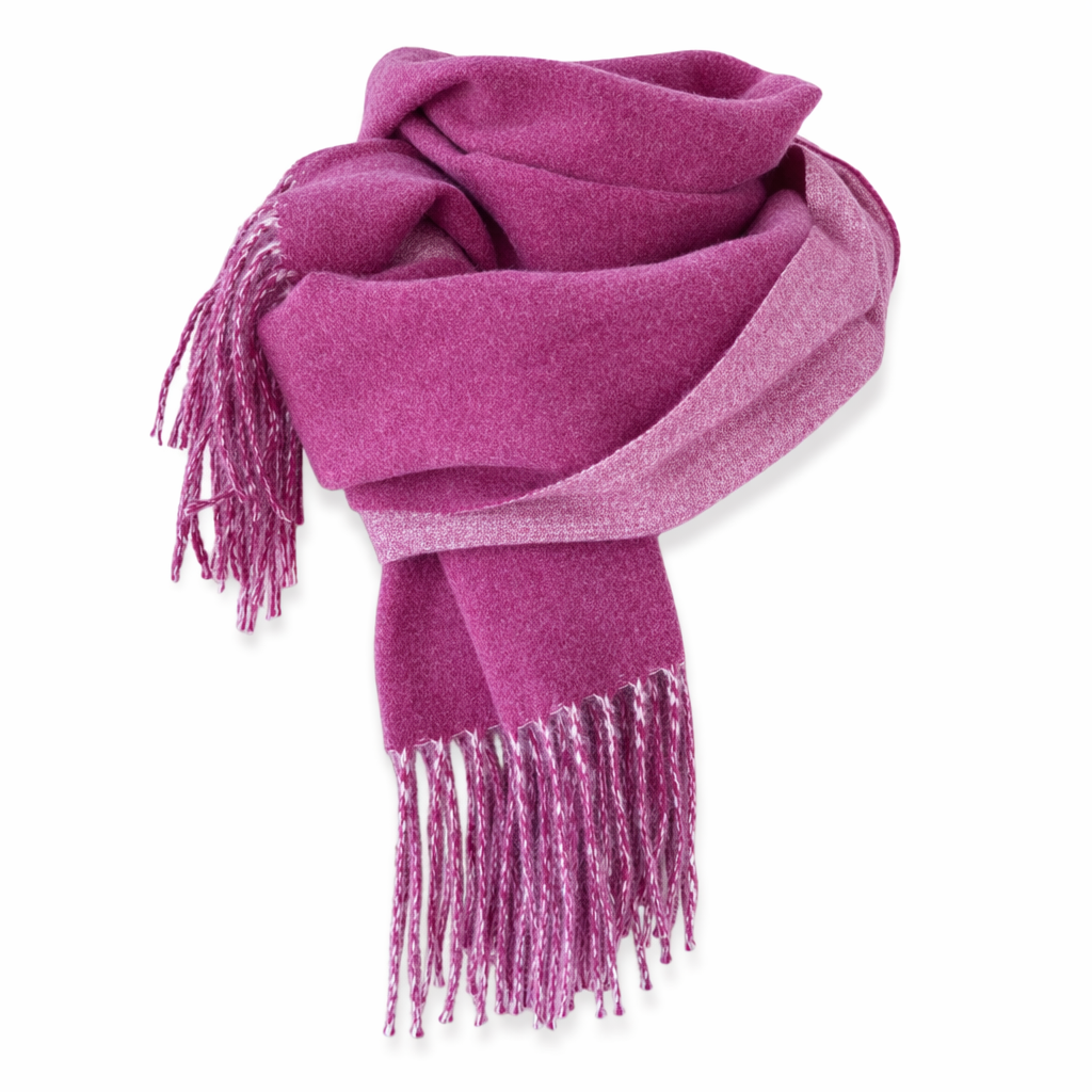 Soft and Cozy Two-Toned Wrap Scarf Rose