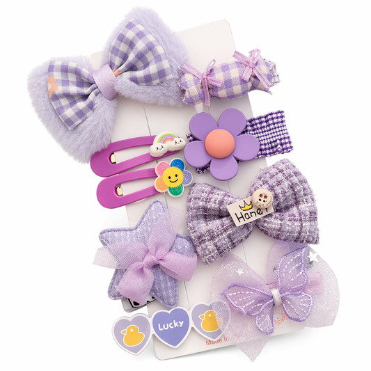 Cute Purple Hair Pin Set Default