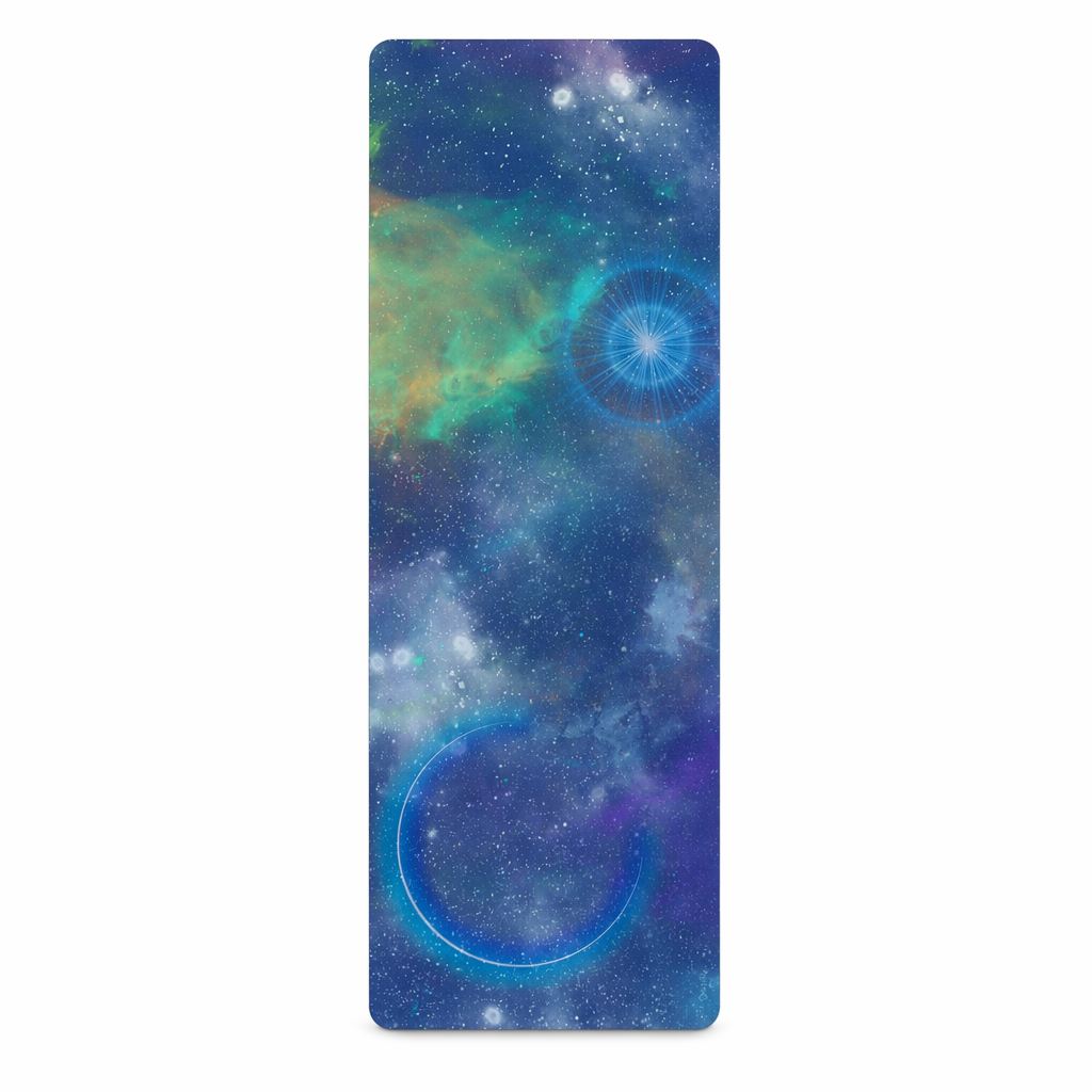 Space Yoga Mat Illuminated by Solar Lights Default