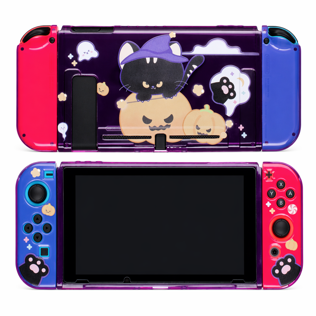 Cute Witchy Cat Nintendo Switch Case Default