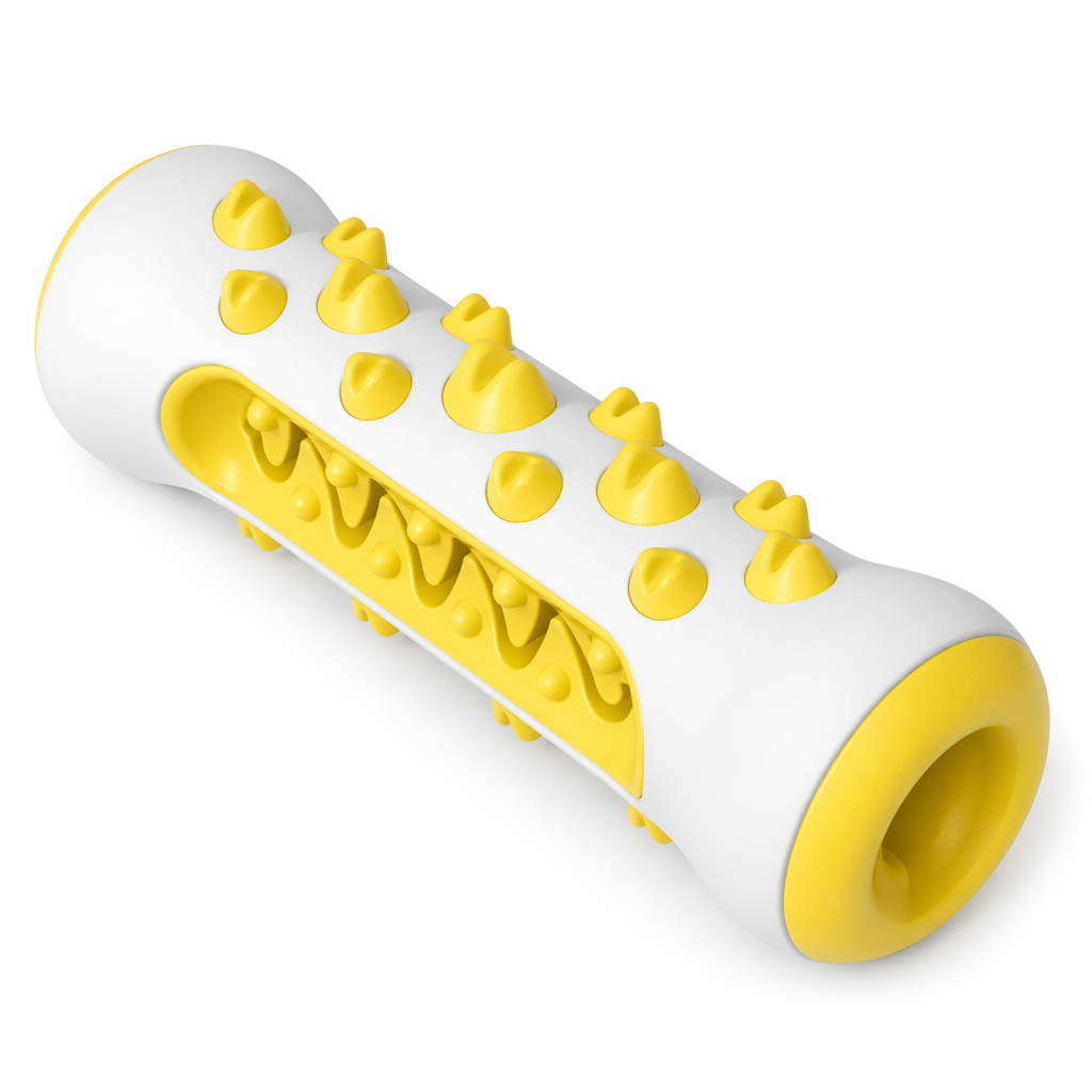 Two Tone Dog Chew Toy: Enhance Your Canine's Chewing Experience yellow