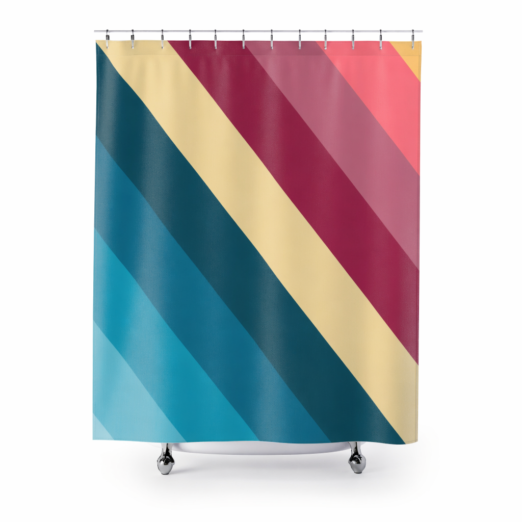 Home Decor - Striped Shower Curtains: Emphasizing Style for Your Bathroom Default