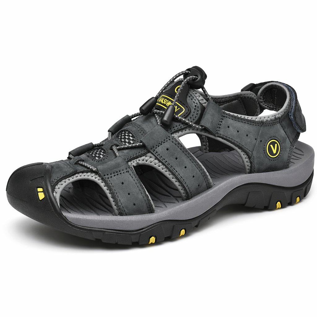 Summer Open-Toe Sandals for Men Gray
