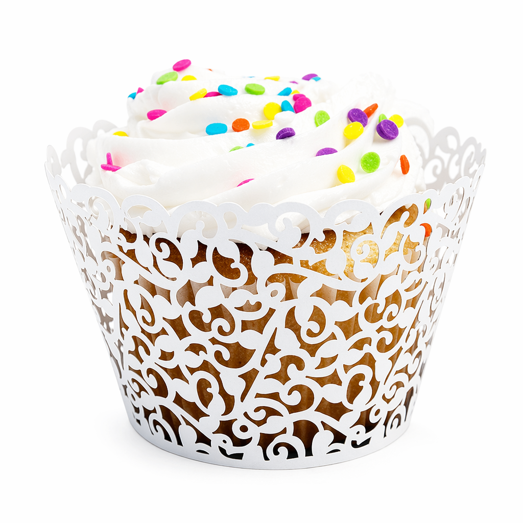 400 Pieces of Laser Cut Lace Cupcake Wrappers for Wholesale Purchase Default