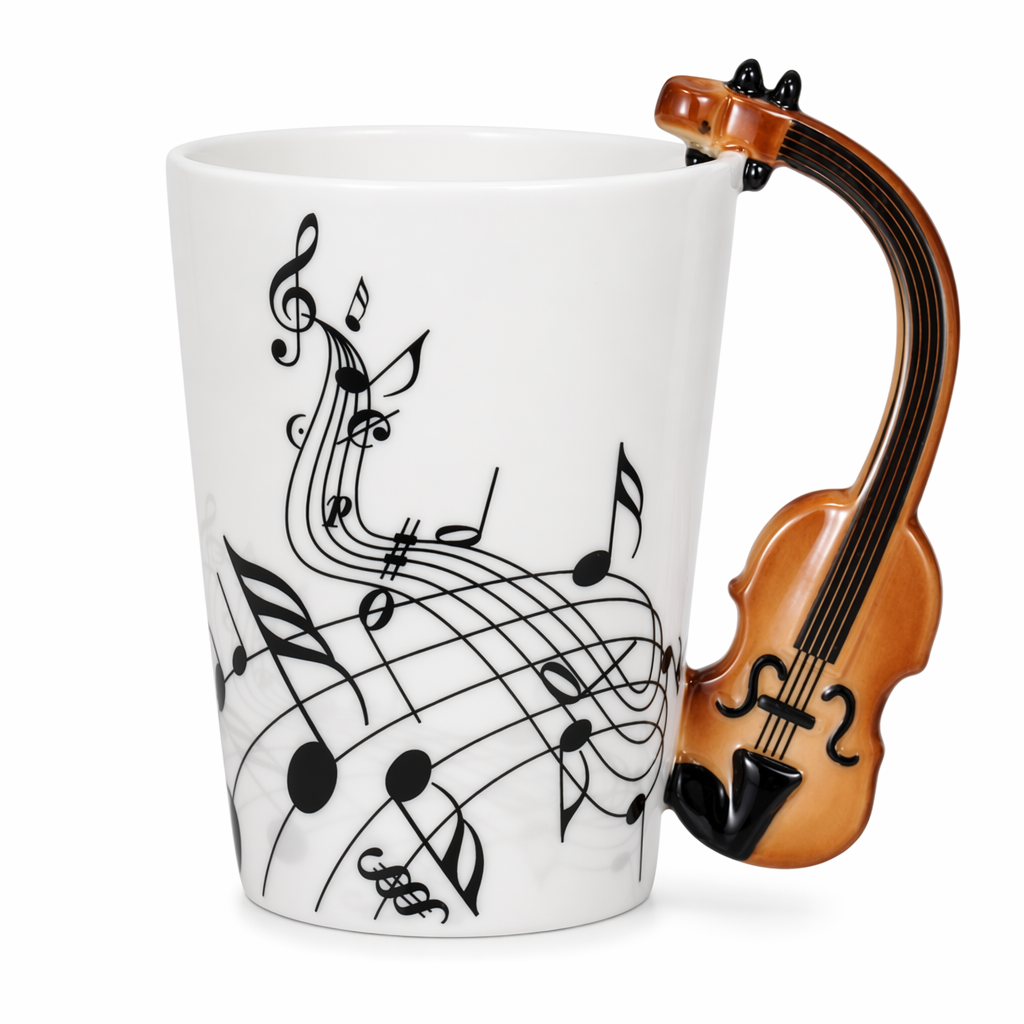 Musical Creativity Mug: Embrace the Harmony of Instruments and Notes 1
