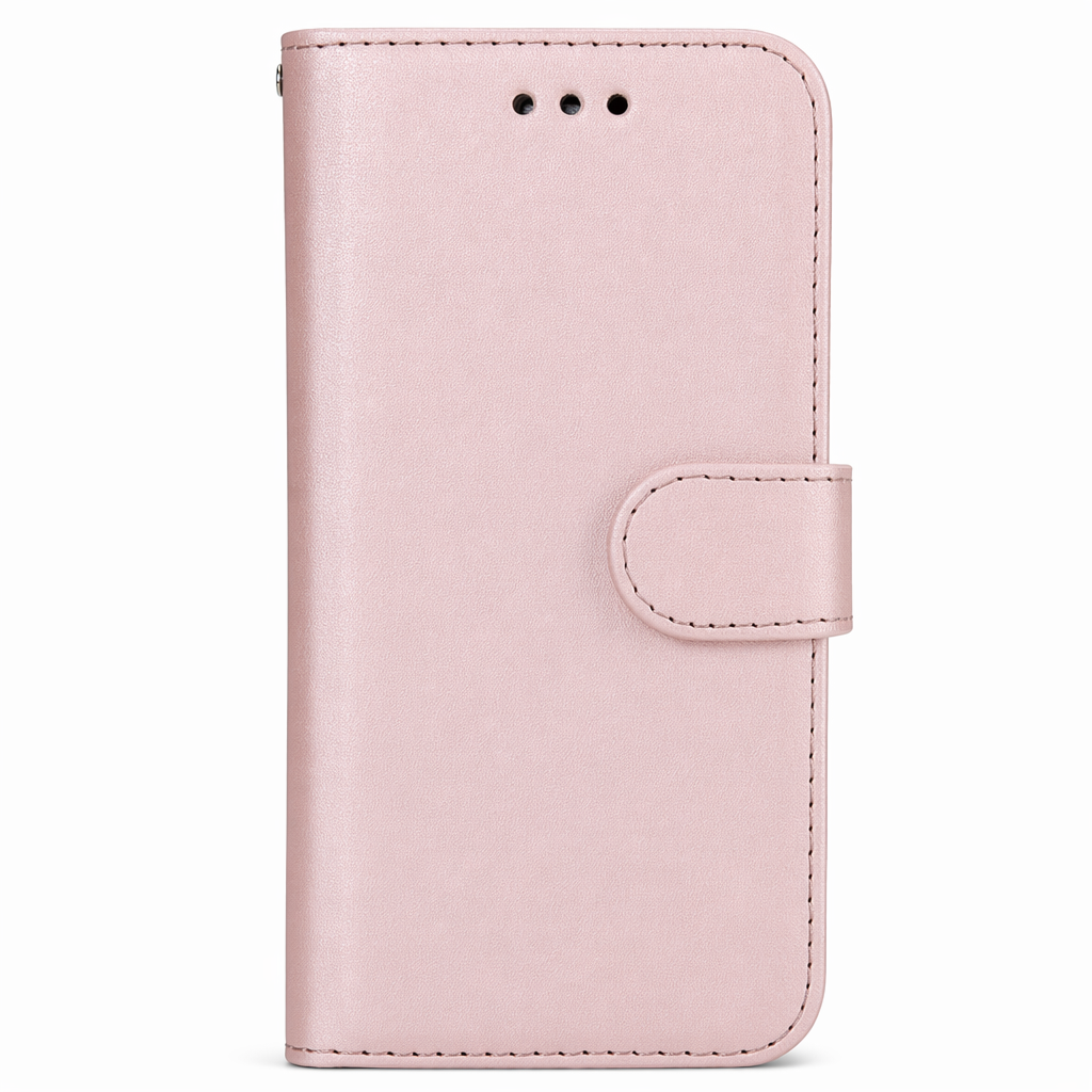 Detachable Magnetic Wallet Case for iPhone: Securely Hold Your Cards Rose Gold