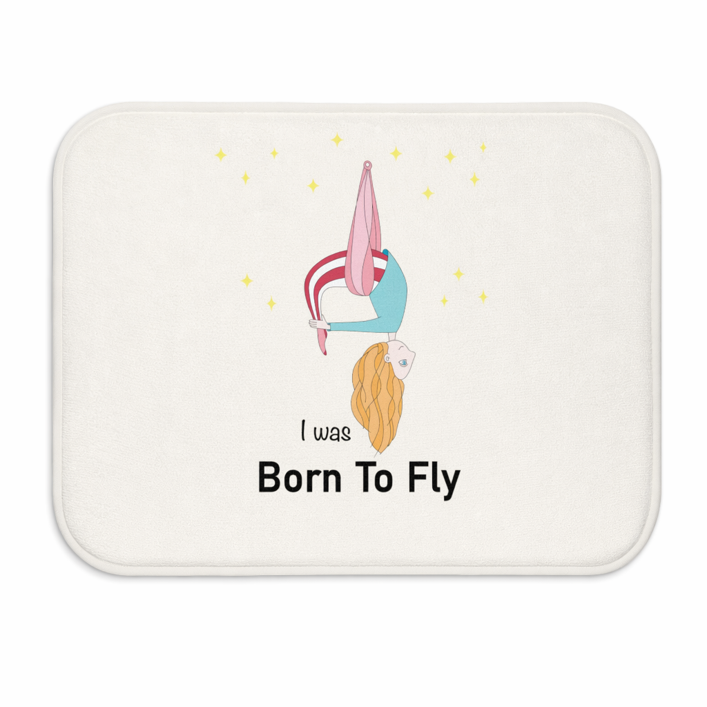 Born to Soar Bath Mat for Aerial Yoga Lovers Default