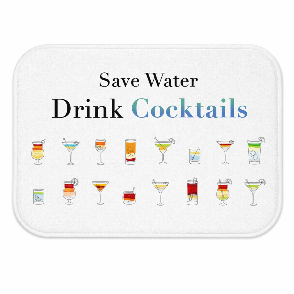 Cocktail Beverage Bath Rug Home Decor Default