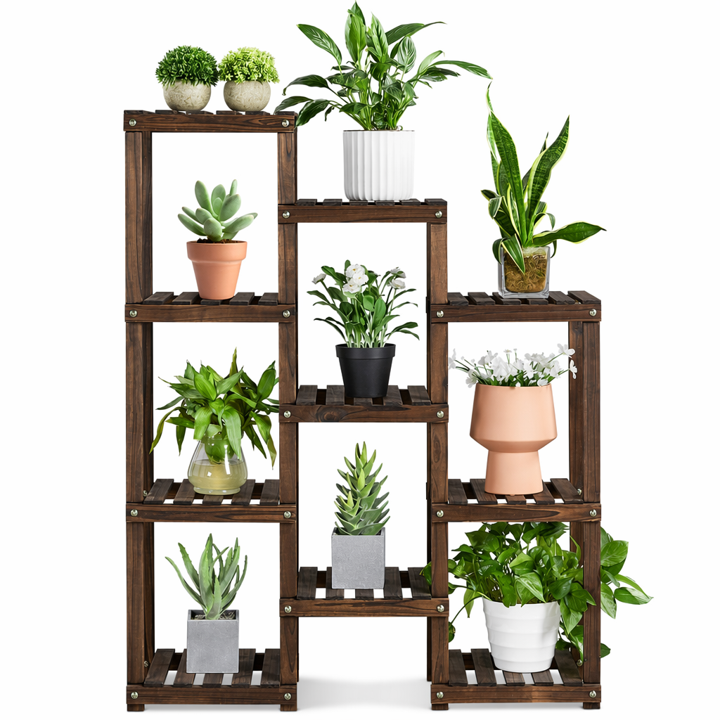 Wooden Plant Stand with 7 Tiers Default