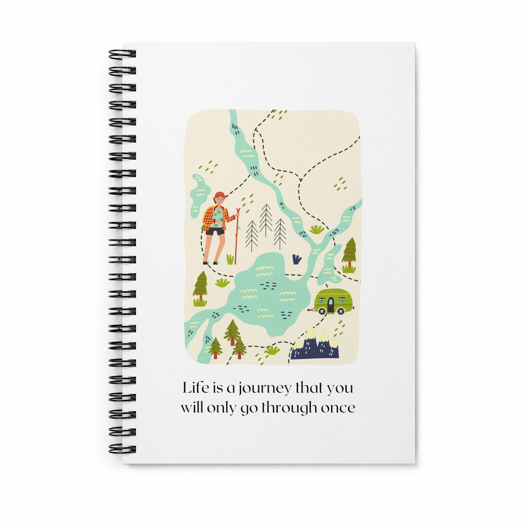 Journey of Life Spiral Bound Notebook Default