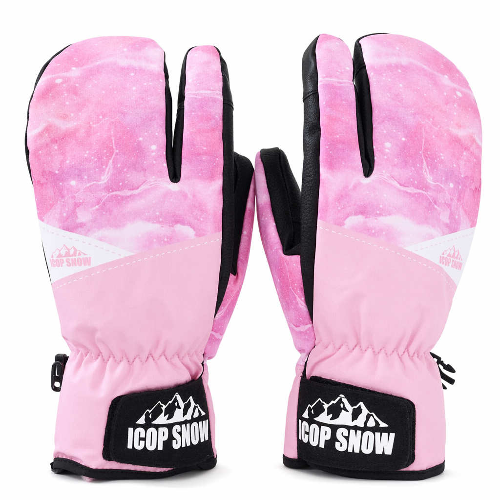 Snowboard Mittens with Cute Design A