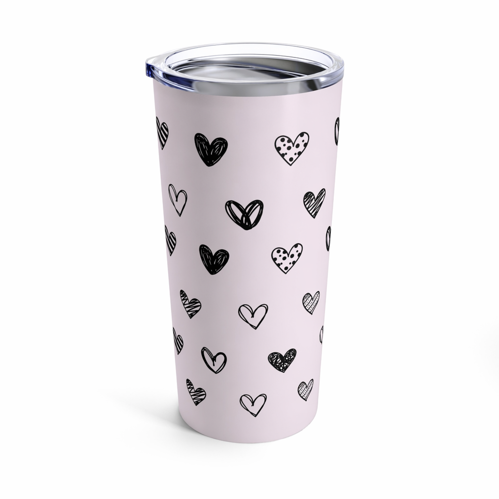 Cat Lover's Heart Tumbler - 20oz Default