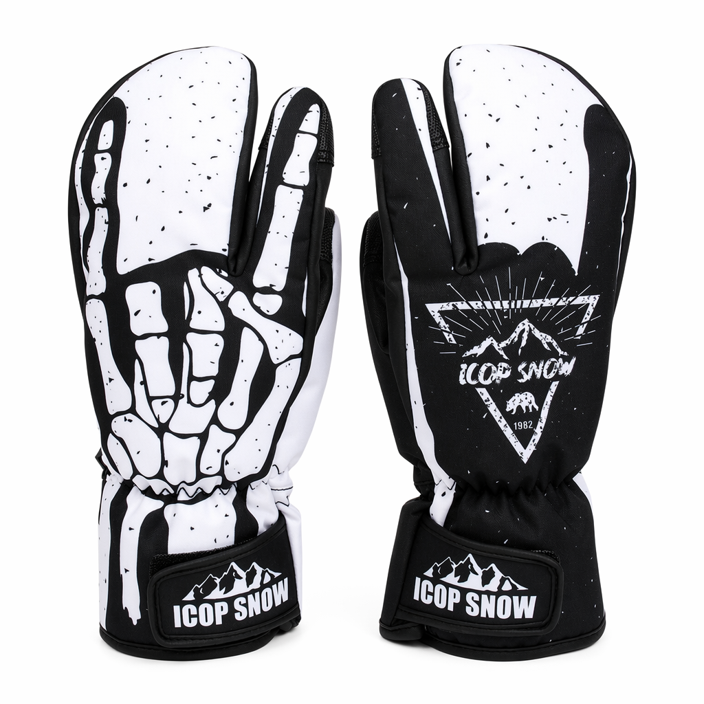 Snowboard Mittens with Cute Design H