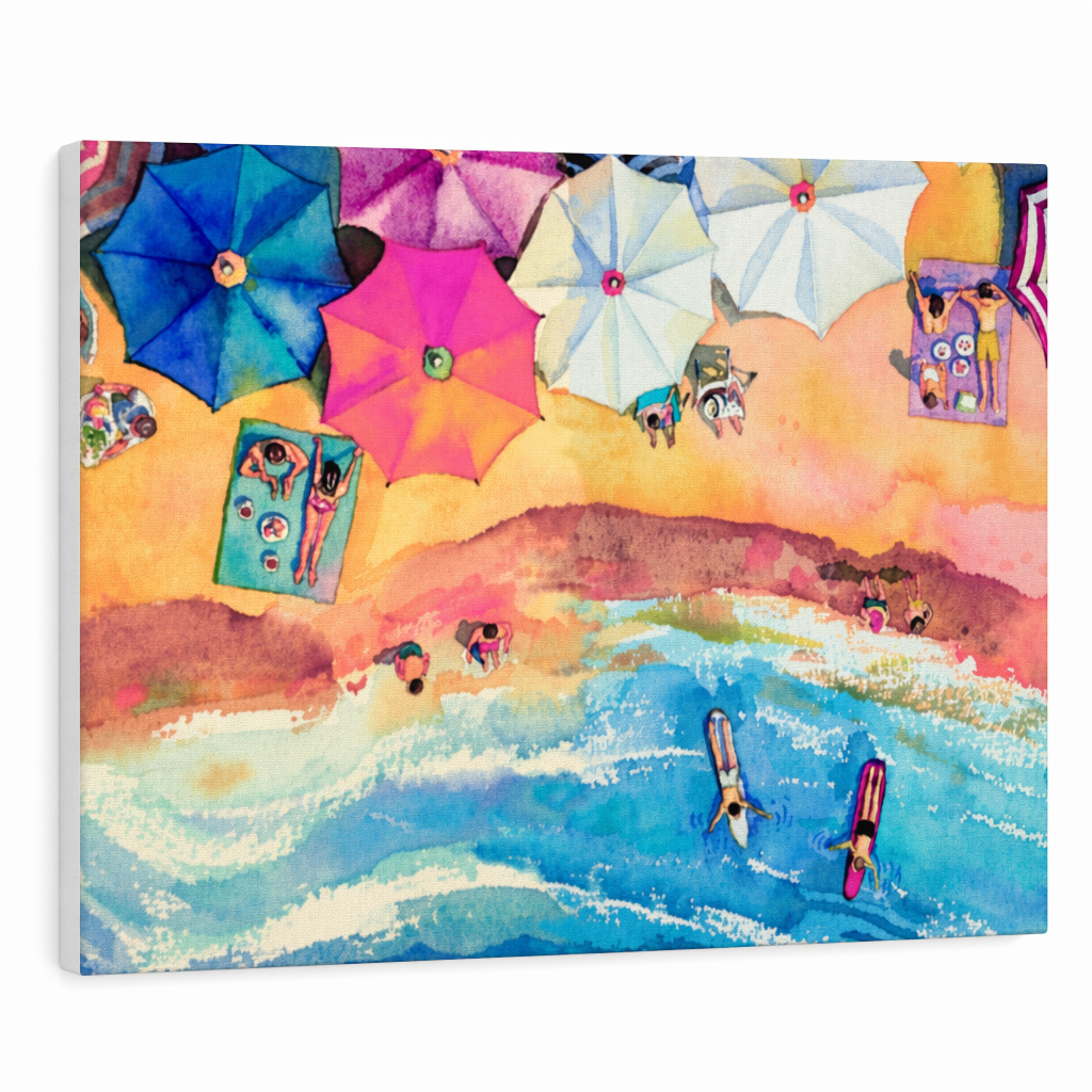 Vibrant Seaside Canvas Gallery Wraps Wall Decor Default